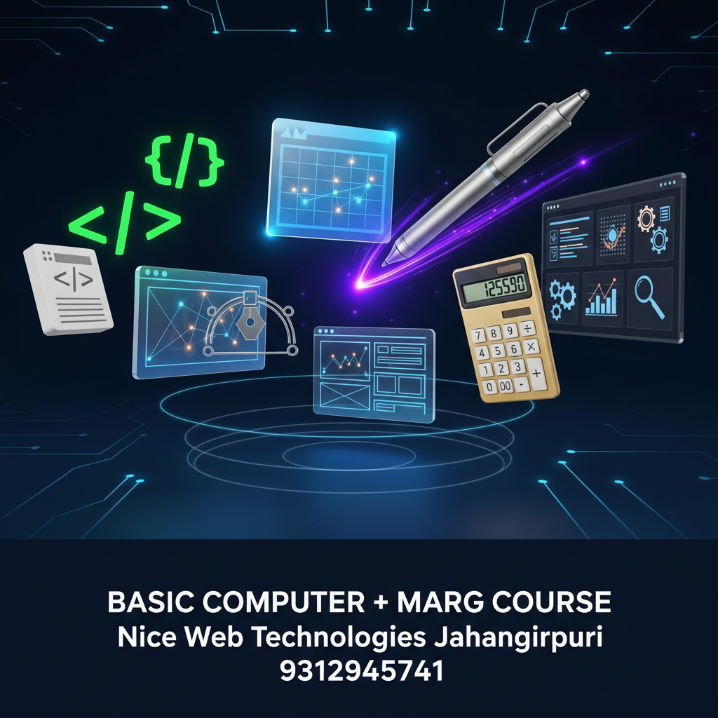 BASIC+MARG - Computer Course in Jahangirpuri Delhi